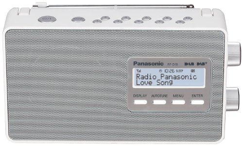 Panasonic RF-D10EG-W Digitalradio (DAB+/UKW Tuner, Netz- und Batteriebetrieb) weiß