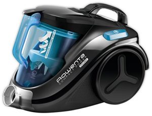 Rowenta RO3731EA Compact Power Cyclonic Bodenstaubsauger (750 W, EEK A, beutellos, 1,5 L, hocheffizienter Filter) schwarz/blau