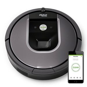 iRobot Roomba 960 Staubsaugroboter (30 W, fortschrittliche Reinigungsleistung mit Dirt Detect, für alle Böden, ideal bei Tierhaaren, reinigt alle Räume, WLAN-fähig) silber