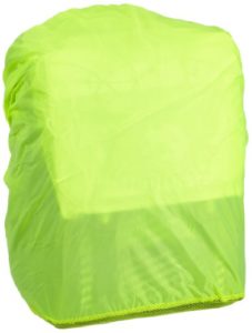 Hama Regenschutz- und Sicherheitshülle (für Schulranzen und Rucksäcke, Regenhüllle in auffälliger Signalfarbe, mit Gummizug, mit Aufbewahrungstasche) gelb