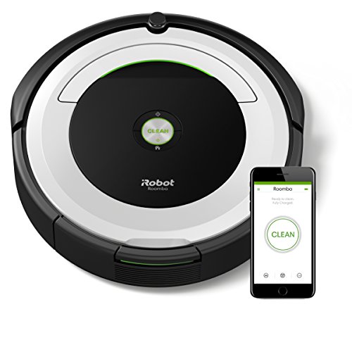 iRobot Roomba 691 Saugroboter (hohe Reinigungsleistung mit Dirt Detect, für alle Böden, geeignet bei Tierhaaren, WLAN-fähig) weiß