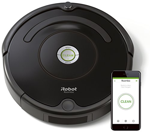 IRobot Roomba 671 Saugroboter (hohe Reinigungsleistung mit Dirt Detect, reinigt alle Hartböden und Teppiche, geeignet bei Tierhaaren, WLAN-fähig) schwarz