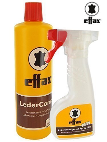Effax Leder-Reinigungs-Spray LC1 Die Neuheit! und Effax Leder-Combi 500ml In einem Set