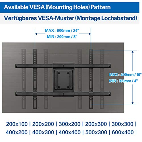 Mounting Dream TV Wandhalterung Schwenkbar Neigbar Ausziehbar Fernseher