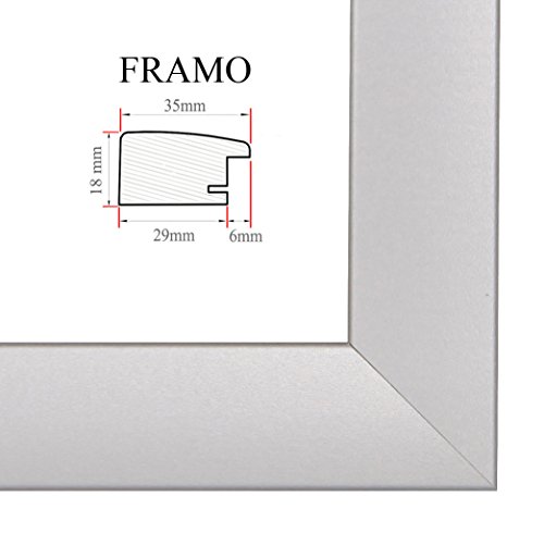 FRAMO 35 mm fotolijst 47 x 47 cm | wazig groen | handgemaakt MDF-frame met onbreekbaar kunstglasplaat en robuuste MDF-achterwand FRAMO 35 mm fotolijst 47 x 47 cm | wazig groen | handgemaakt MDF-frame met onbreekbaar kunstglasplaat en robuuste MDF-achterwand