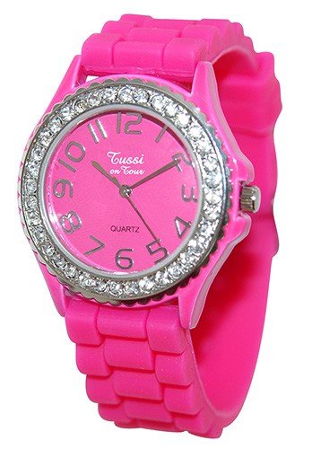 Tussi on Tour Armbanduhr pink mit Geschenkbox
