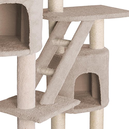 Heybly Kratzbaum 120cm - XL Katzenbaum Mit Wohnung & Hängematte