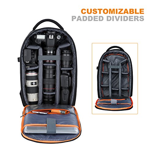 K&F Concept Fotorucksack Wasserdicht Kameratasche Kamerarucksack Mit Laptopfach Kompatibel Für