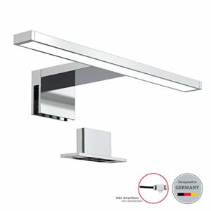 LED Spiegelleuchte I Badleuchte I Schminklicht I Badezimmer I Schrankleuchte I Aufbauleuchte I Schrank-Beleuchtung I Klemmleuchte I neutral-weiß I 230 V I IP44 I Produktlänge: 300 mm