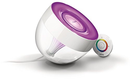 Philips Living Colors Iris, EEK A, Energiesparende LED-Technologie mit 10 Watt, 16 Millionen Farben, mit Fernbedienung, klar 7099960PH