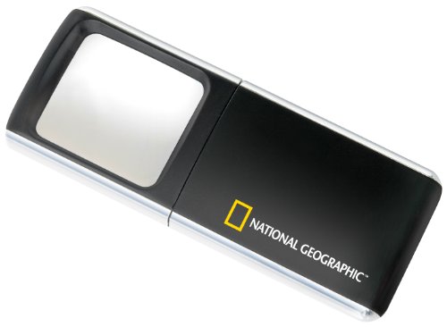 National Geographic Lupe 3x Pop-Up mit LED Beleuchtung und 35x50mm großem Lupenfeld