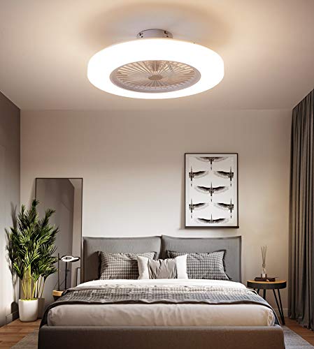 SUZNIU Deckenventilator mit Beleuchtung, Fan Deckenventilator LED Licht