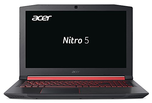 Acer Nitro 5 (AN515-52-78CA) 39,6 cm (15,6 Zoll Full-HD IPS matt) Gaming Notebook (Intel Core i7-8750H, 8GB RAM, 512GB PCIe SSD, NVIDIA GeForce GTX 1050Ti, Win 10 Home) schwarz/rot