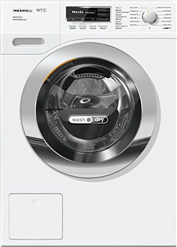 Miele WTF 130 WPM Waschtrockner für gute Wasch- und Trockenergebnisse/Weiß/Waschtrockner Kombi mit Dampffunktion/Waschmaschine mit Trockner (4 kg) und 7 kg Schontrommel