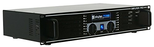 Skytec SKY-600B Haus Verkabelt Schwarz – Audioverstärker (0,5%, 98 dB, 1200 W, 600 W, 20 – 20000 Hz, 170-240)