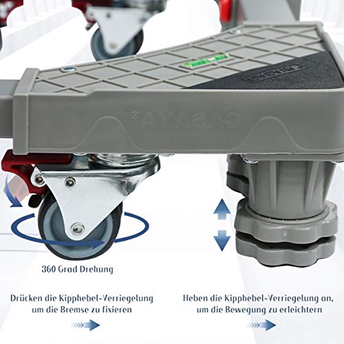 Grandekor Sockel für Waschmaschine verstellbar beweglicher Basis mit