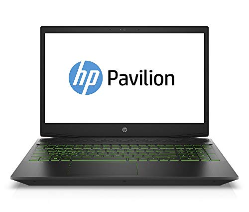 HP Pavilion Gaming 15-cx0660ng (15,6 Zoll / FHD IPS 60Hz) Gaming Notebook (Intel Core i5-8300H, 8GB DDR4 RAM, 512GB SSD, Nvidia GeForce GTX1050 4GB GDDR5, Windows 10) schwarz / grün