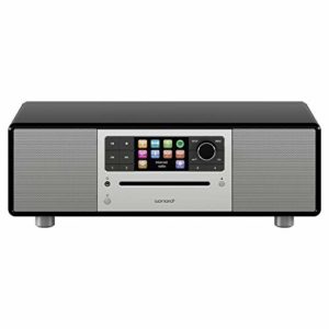 sonoro Prestige 2.1 Kompaktanlage (UKW/FM/DAB+/WLAN, CD-Player, AUX-in, aptX Bluetooth, Spotify Connect) Schwarz – Digital Internet-Radio