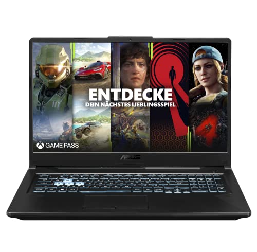 ASUS TUF Gaming A17 FA706IU-HX340T Laptop 43,9cm (17,3 Zoll, FHD, 1920×1080, IPS-Level, 144 Hz) Gaming Notebook (AMD R7-4800H, 8GB RAM, 512GB SSD, NVIDIA GeForce GTX 1660Ti, Win10H) Bonfire Black