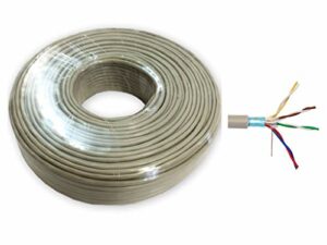 50 m Telefonkabel Telefonleitung 4 x 2 x 0,6 mm – 8 Adern Verlegekabel J-Y(ST) Y Rund mit extra Alu Abschirmung
