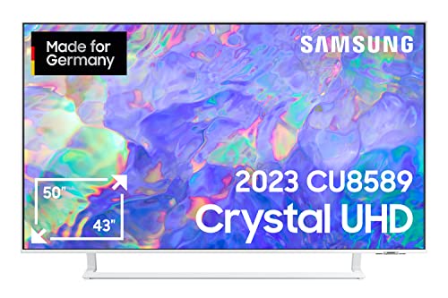 Samsung Crystal UHD CU8589 50 Zoll Fernseher (GU50CU8589UXZG, Deutsches Modell), Dynamic Crystal Color, AirSlim Design, Crystal Prozessor 4K, Smart TV [2023]