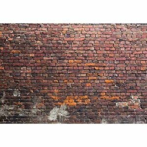 YongFoto 3x2m Vinyl Foto Hintergrund Ziegel Alt Dreckig Backstein Mauer Verwittert Fotografie Hintergrund für Fotoshooting Portraitfotos Fotografen Kinder Fotostudio Requisiten