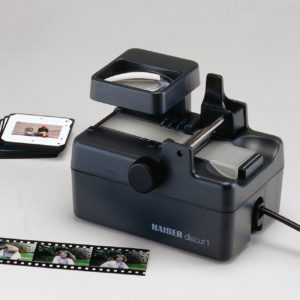 Dia-Schneidegerät "diacut 1", mit Lupe, Netzbetrieb (Ersatzlampe: #2016, 2109)