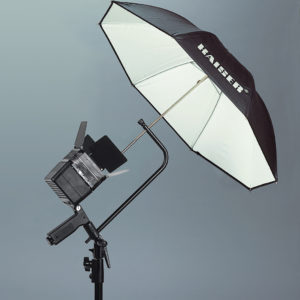 Reflex-/Durchlichtschirm, ø 80 cm, PVC, innen weiß