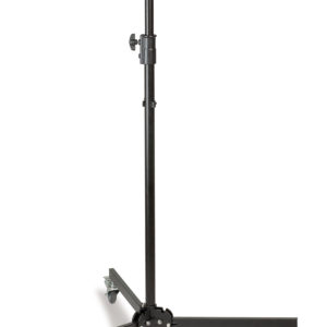 Studio-Stativ mit Rollen, von 1,31 m bis 2,17 m einstellbar. Belastbarkeit max. 25 kg.