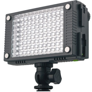 LED-Kameraleuchte "StarCluster", mit 96 Weißlicht-LEDs. Batteriebetrieb oder Betrieb mit Canon-Akku