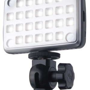 LED-Kameraleuchte SmartCluster "Micro", 24 SMD-LEDs, inkl. Akku, USB-Ladekabel, Schwenk-/Neigegelenk