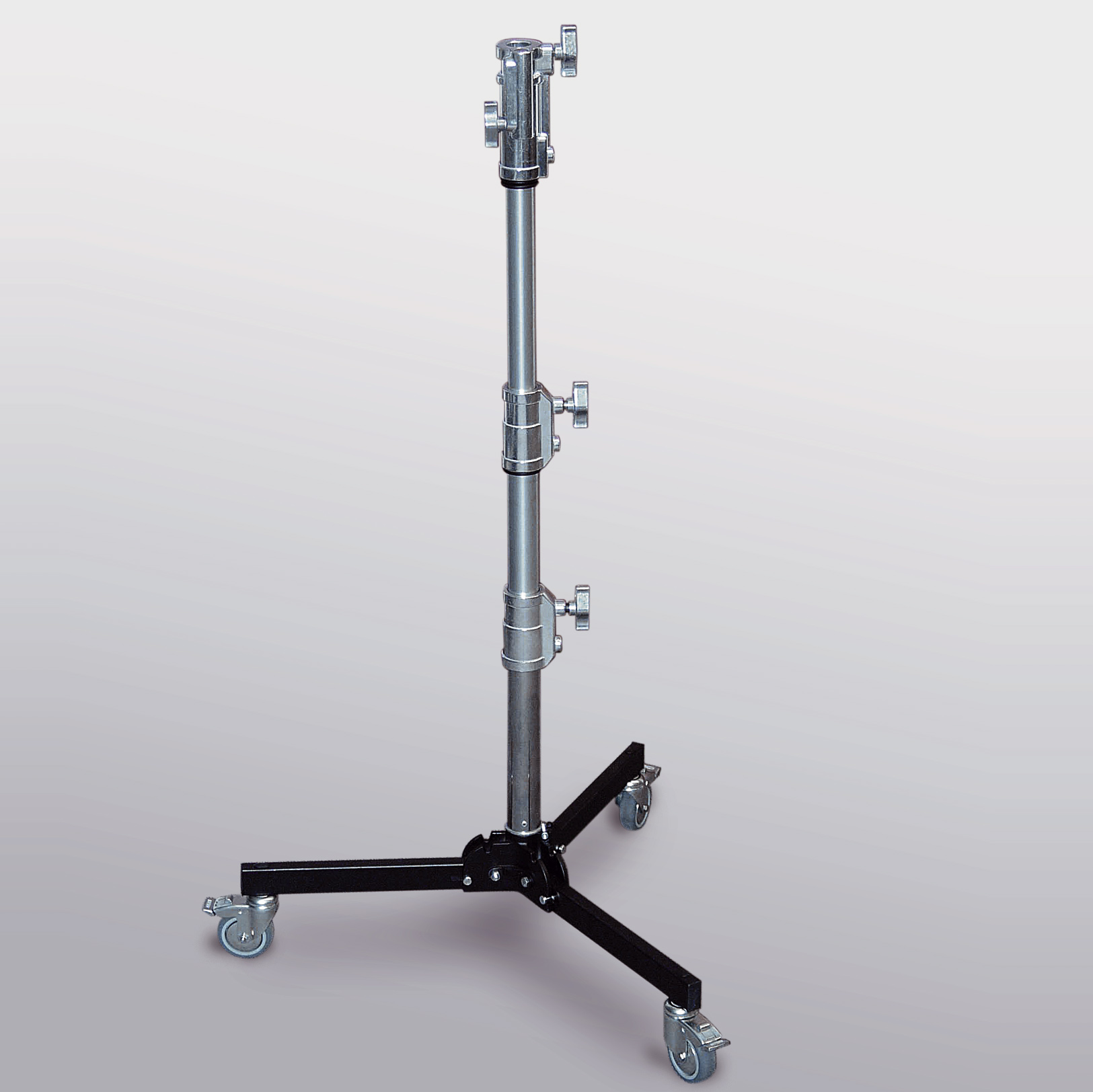 Studiostativ, Einstellhöhe 80 bis 122 cm, mit 3 Rollen