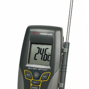 Digital-Thermometer, -50°C bis +300°C, umschaltbar auf Fahrenheit, inkl. Batterie 1,5 V, Typ G-13