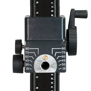 Führungssäule mit Haltearm, 1,20 m, mit Gewichtsausgleich und Zahnstange