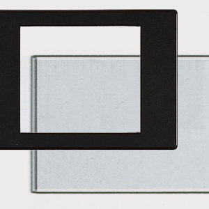 Einlagen SYSTEM-V, Formatmaske 6 x 7 cm / AN-Glas