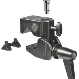 Universalklemme, zur Befestigung an Rohren inkl. Wechselzapfen 1/4" und 3/8"