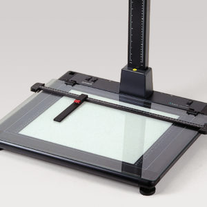 Glas-Andruckplatte für Copylizer und Leuchtgrundplatten exe.cutive, mit verstellbarem Anschlag (5211$