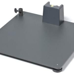 Metallgrundplatte für Vertikalstativ, ca. 45 x 45 cm. Geeignete Führungssäulen: 4407 oder andere Kai$