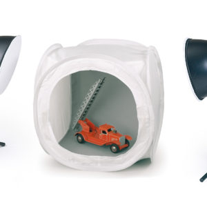 Desktop-Aufnahme-Set, bestehend aus CubeStudio 50x50x50 cm (5893), Desktop-Beleuchtungs-Set (5862) u$
