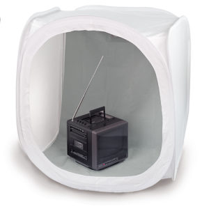 Desktop-Aufnahme-Set, bestehend aus CubeStudio 90x90x90 cm (5894) und Desktop-Beleuchtungs-Set (5862$