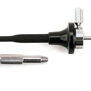 Drahtauslöser mit Stoffbezug, 50 cm, mit Feststellschraube