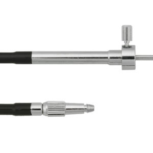 Drahtauslöser mit Kunststoffummantelung und Feststellschraube, Länge: 50 cm