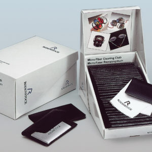 Display (Linos) mit 30 Linos Microfasertücher