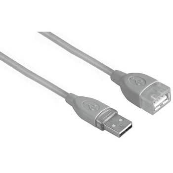 USB-2.0-Verlängerungskabel, geschirmt, Grau, 1,80 m