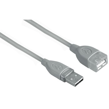 USB-2.0-Verlängerungskabel, geschirmt, Grau, 3,00 m