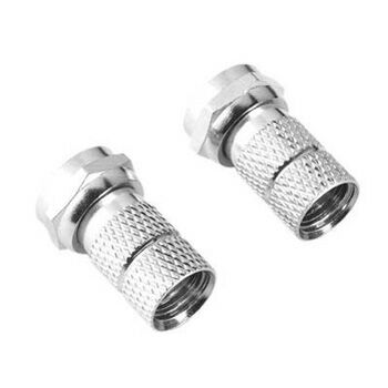 F-Stecker, 6,8 mm, 8 Stück