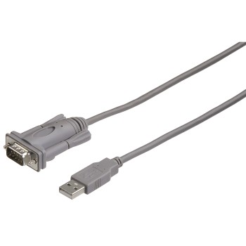 USB-zu-Seriell-Konverter, 2,0 m, Grau
