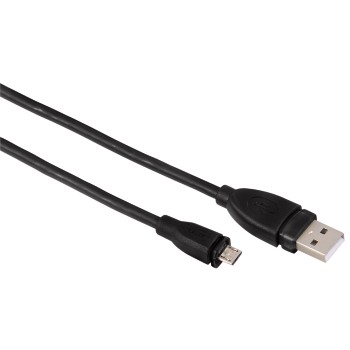 Micro-USB-2.0-Kabel, geschirmt, Schwarz, 0,75 m