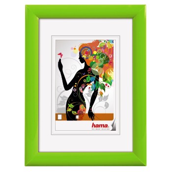 Kunststoffrahmen Malaga, Grün, 13 x 18 cm