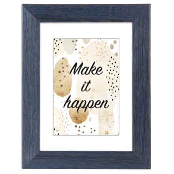 Holzrahmen Riga, Blau, 40 x 50 cm